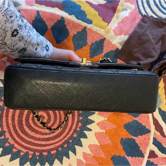 SOLD- 💕Chanel medium double flap caviar leather💕 - Picture 13 of 16